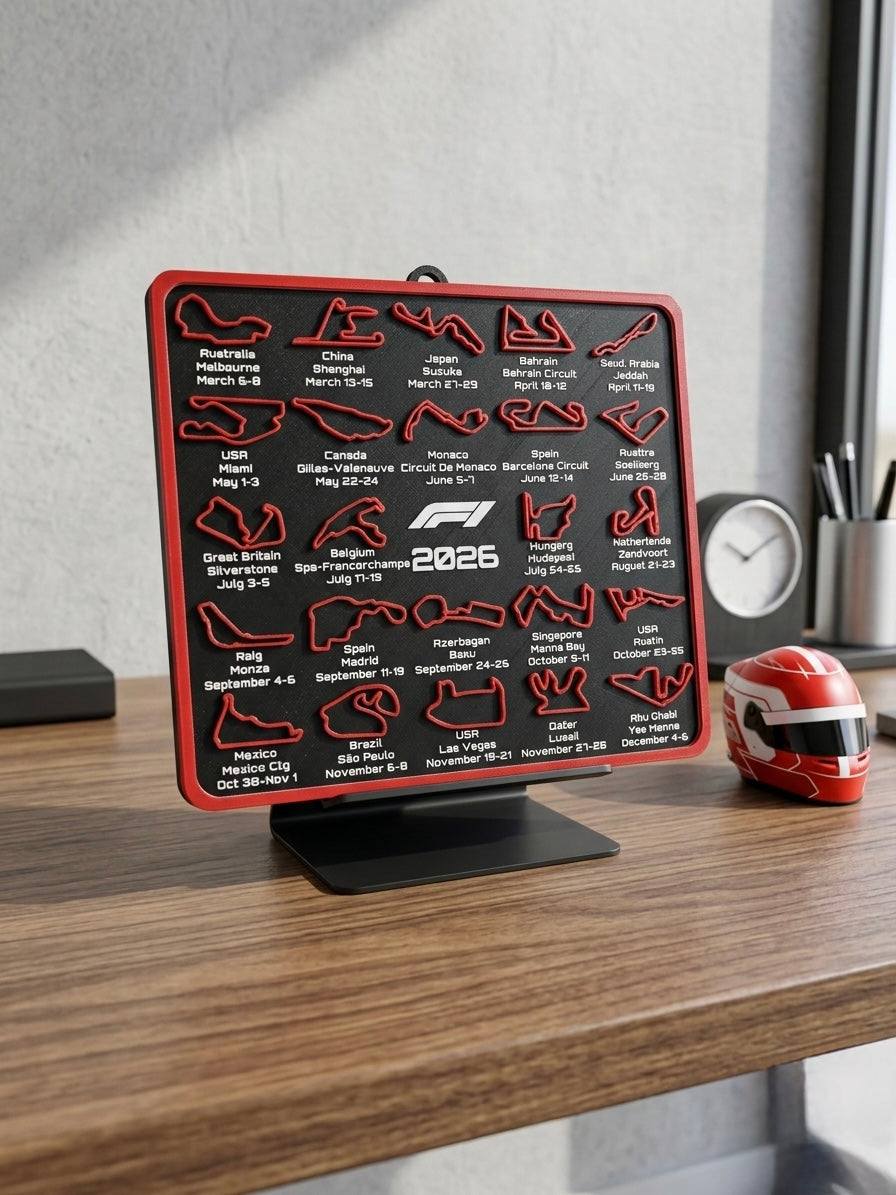 GT3RS DUVAR RAFI - F1 TAKVİM TABLO - GT3 PORSCHE DEKOR ARABA ( 3 LÜ SET )