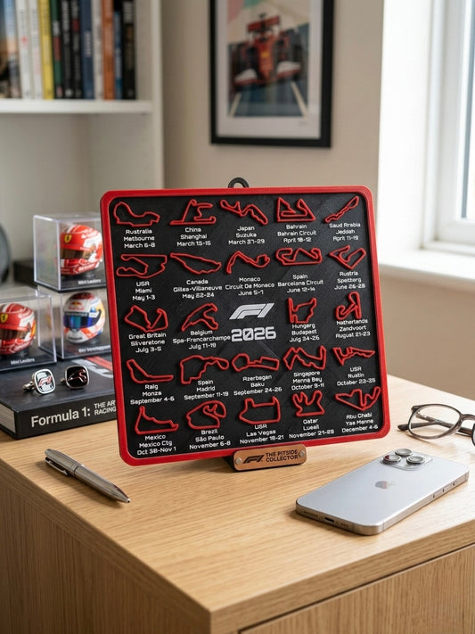 F1 2026 3D Takvim Tablo 25*25 cm